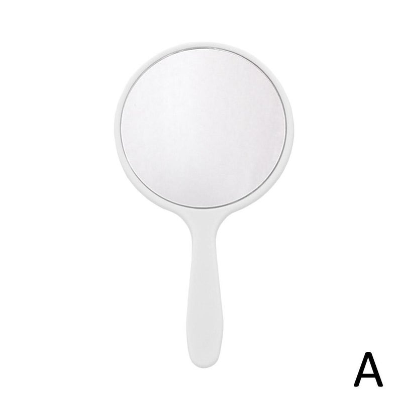 Round Mini Portable Mirror Handheld Makeup Mirror Cute Portable Handle Mirror Printable